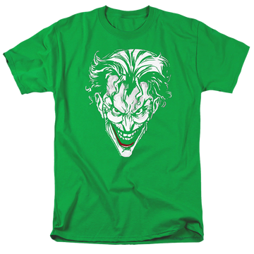 The Batman (2022) Joker Red On Green - Men's Regular Fit T-Shirt Men's Regular Fit T-Shirt Batman   