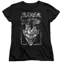 The Batman (2022) Joker Storm On Black - Women's T-Shirt Women's T-Shirt Batman   