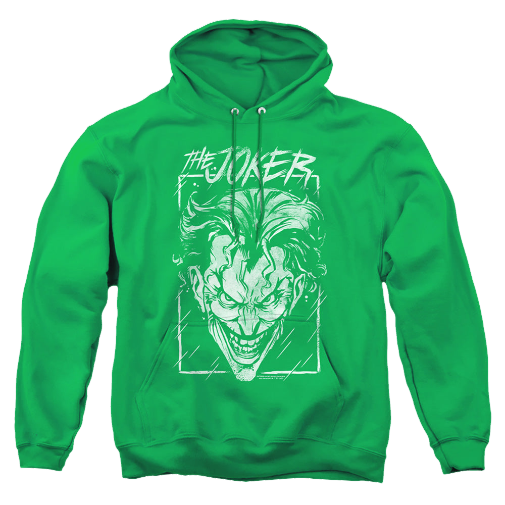 The Batman (2022) Joker Storm On Green - Pullover Hoodie Pullover Hoodie Batman   