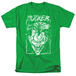 The Batman (2022) Joker Storm On Green - Men's Regular Fit T-Shirt Men's Regular Fit T-Shirt Batman   