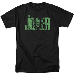 The Batman (2022) Joker Text On Black - Men's Regular Fit T-Shirt Men's Regular Fit T-Shirt Batman   