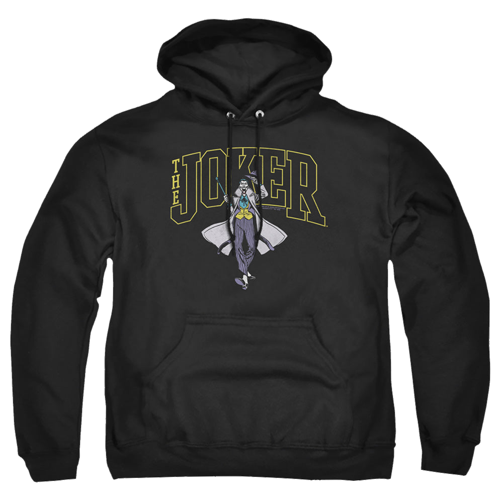 The Batman (2022) Joker Varsity On Black - Pullover Hoodie Pullover Hoodie Batman   