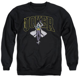 The Batman (2022) Joker Varsity On Black - Men's Crewneck Sweatshirt Men's Crewneck Sweatshirt Batman   