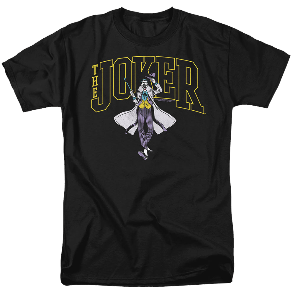 The Batman (2022) Joker Varsity On Black - Men's Regular Fit T-Shirt Men's Regular Fit T-Shirt Batman   
