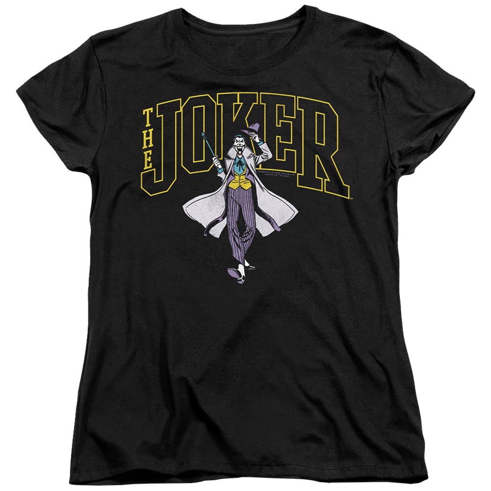 The Batman (2022) Joker Varsity On Black - Women's T-Shirt Women's T-Shirt Batman   