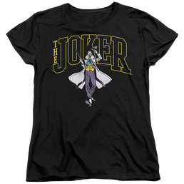 The Batman (2022) Joker Varsity On Black - Women's T-Shirt Women's T-Shirt Batman   