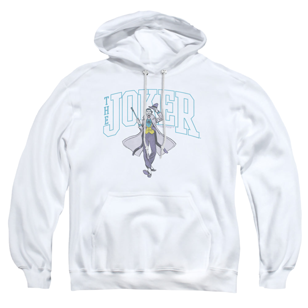 The Batman (2022) Joker Varsity On White - Pullover Hoodie Pullover Hoodie Batman   