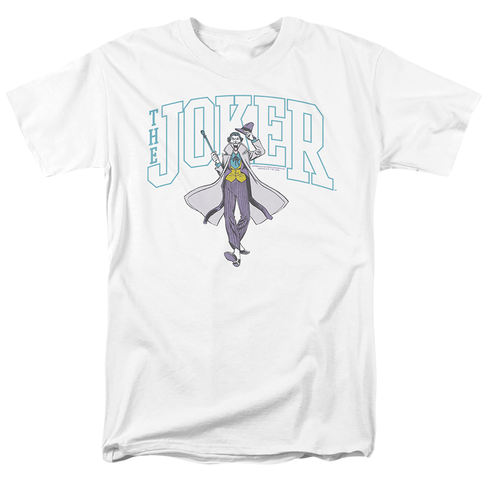 The Batman (2022) Joker Varsity On White - Men's Regular Fit T-Shirt Men's Regular Fit T-Shirt Batman   