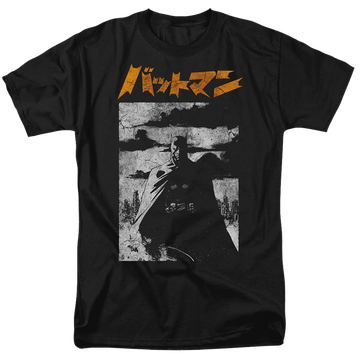 Black men's regular fit t-shirt with The Batman (2022) Tokyo Shadows graphic