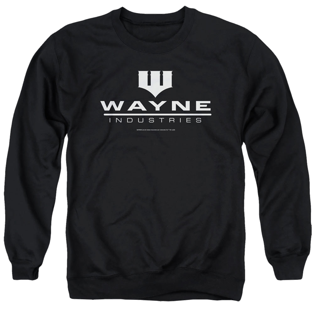 The Batman (2022) Wayne Logo On Black - Men's Crewneck Sweatshirt Men's Crewneck Sweatshirt Batman   