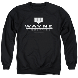 The Batman (2022) Wayne Logo On Black - Men's Crewneck Sweatshirt Men's Crewneck Sweatshirt Batman   