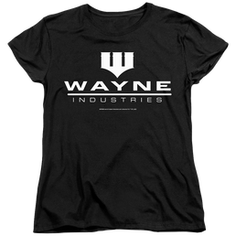 The Batman (2022) Wayne Logo On Black - Women's T-Shirt Women's T-Shirt Batman   