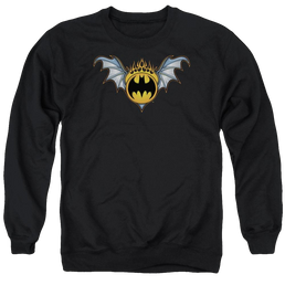 Batman Bat Wings Logo - Men's Crewneck Sweatshirt Men's Crewneck Sweatshirt Batman   