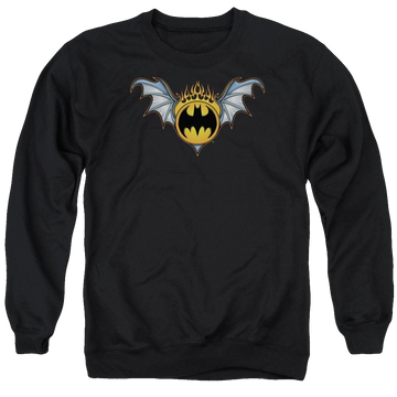 Batman Bat Wings Logo - Men's Crewneck Sweatshirt Men's Crewneck Sweatshirt Batman   