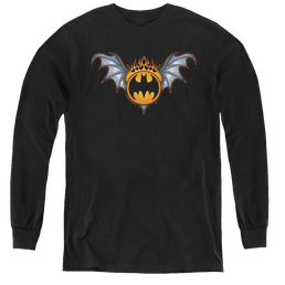 Dc Batman Bat Wings Logo - Youth Long Sleeve T-Shirt Youth Long Sleeve T-Shirt Batman   