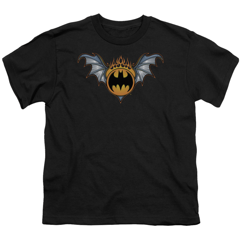 DC Batman Bat Wings Logo - Youth T-Shirt Youth T-Shirt (Ages 8-12) Batman   