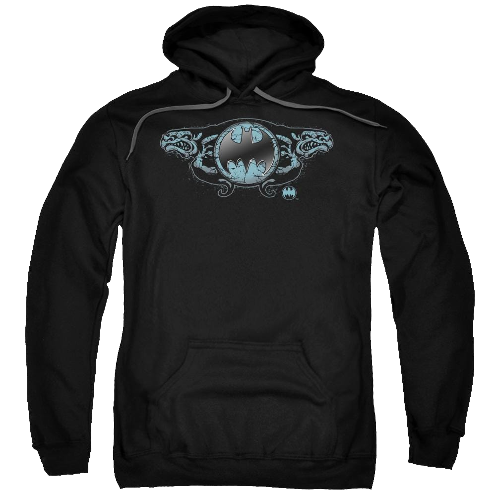 Batman Two Gargoyles Logo - Pullover Hoodie Pullover Hoodie Batman   