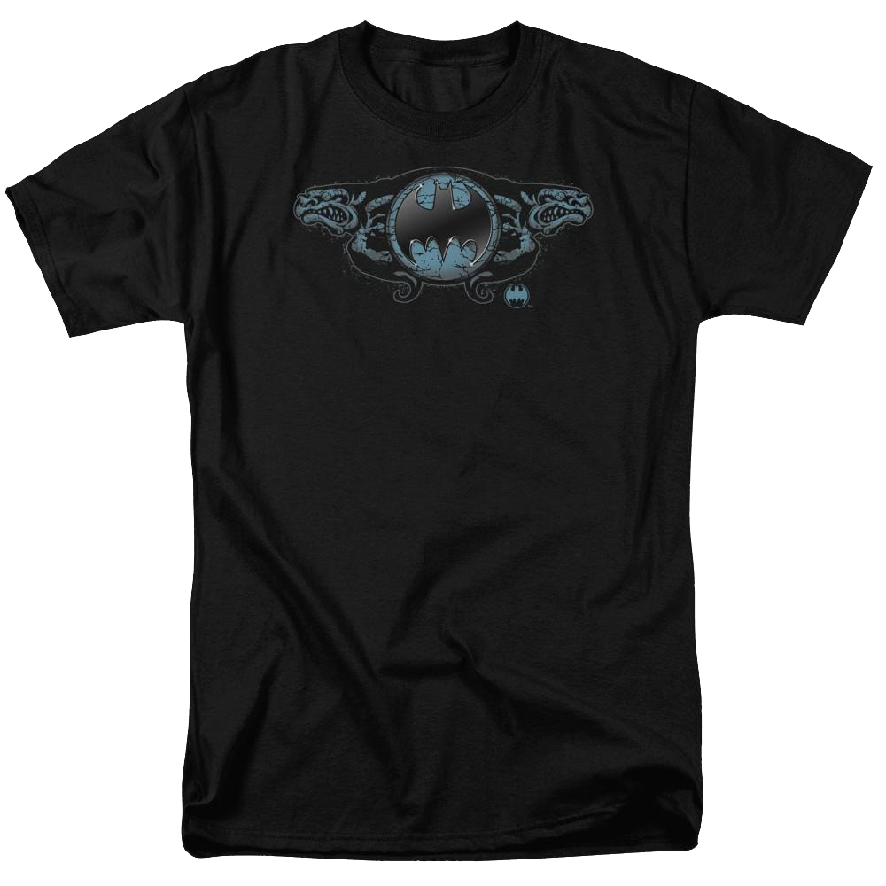 Batman Two Gargoyles Logo - Men's Regular Fit T-Shirt Men's Regular Fit T-Shirt Batman   