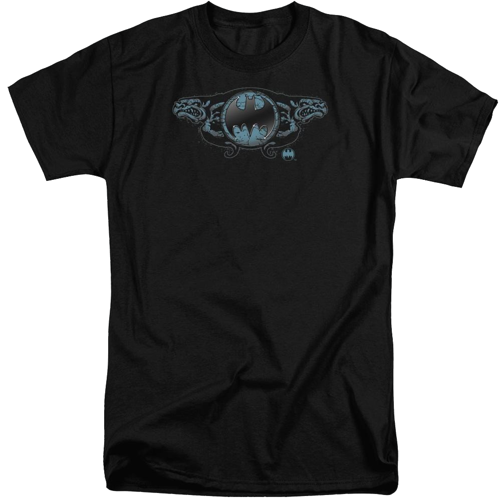 Batman Two Gargoyles Logo - Men's Tall Fit T-Shirt Men's Tall Fit T-Shirt Batman   