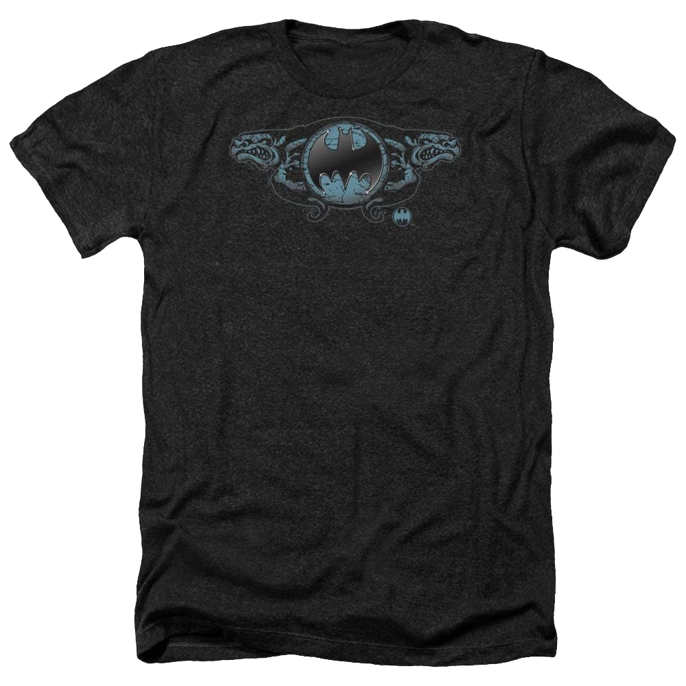 Batman Two Gargoyles Logo - Men's Heather T-Shirt Men's Heather T-Shirt Batman   