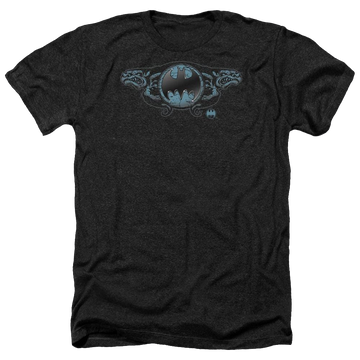 Batman Two Gargoyles Logo - Men's Heather T-Shirt Men's Heather T-Shirt Batman   