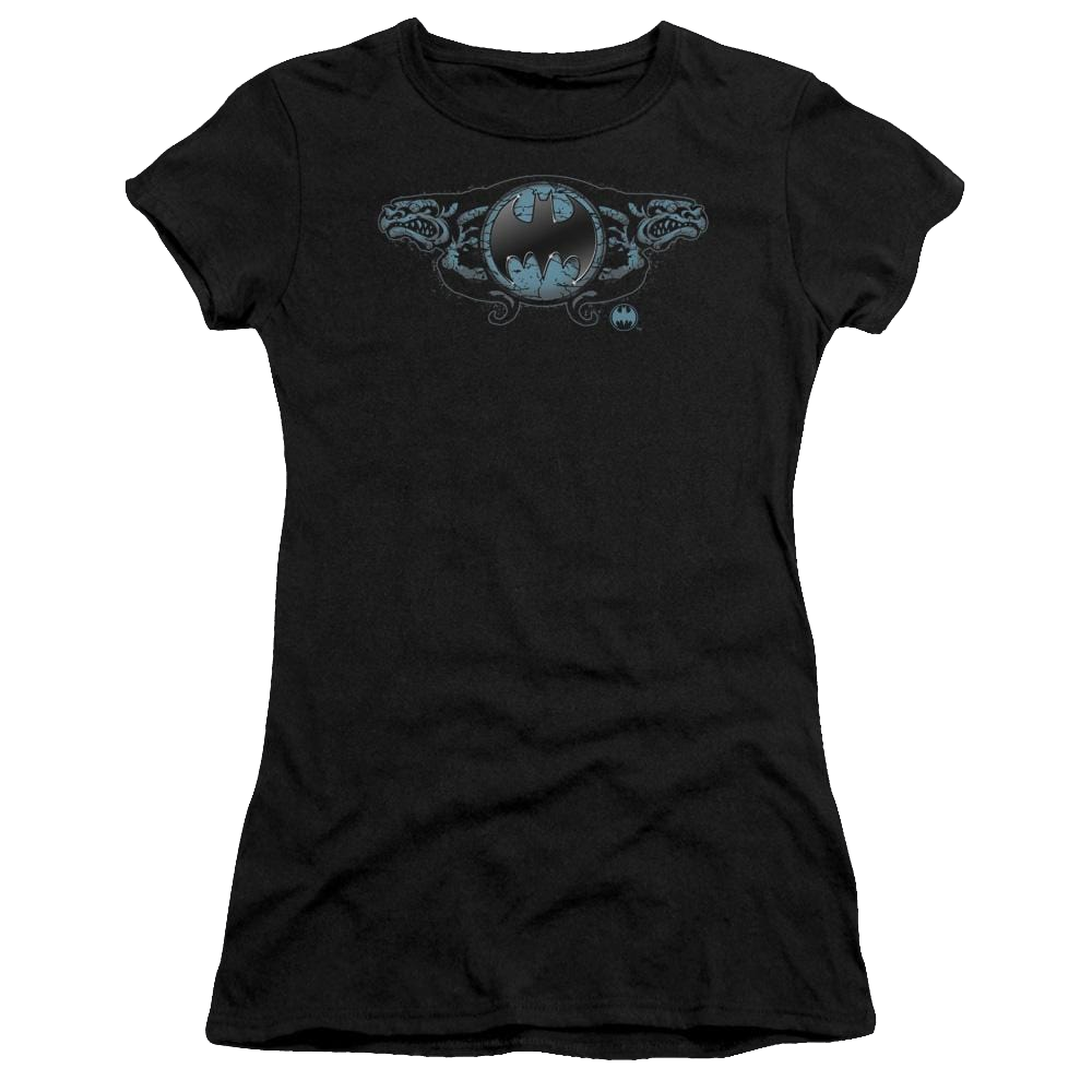 Batman Two Gargoyles Logo - Juniors T-Shirt Juniors T-Shirt Batman   