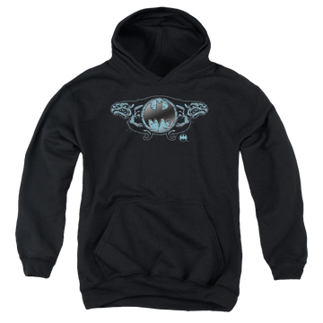 DC Batman Two Gargoyles Logo - Youth Hoodie Youth Hoodie (Ages 8-12) Batman   