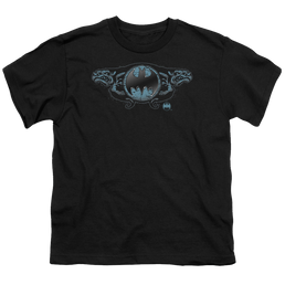 DC Batman Two Gargoyles Logo - Youth T-Shirt Youth T-Shirt (Ages 8-12) Batman   