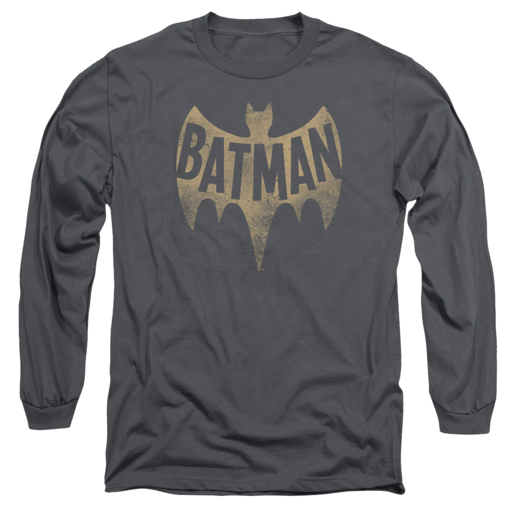 Batman - Classic TV Series Vintage Logo - Men's Long Sleeve T-Shirt Men's Long Sleeve T-Shirt Batman   