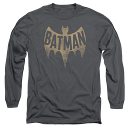 Batman - Classic TV Series Vintage Logo - Men's Long Sleeve T-Shirt Men's Long Sleeve T-Shirt Batman   