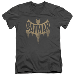 Batman - Classic TV Series Vintage Logo - Men's V-Neck T-Shirt Men's V-Neck T-Shirt Batman   