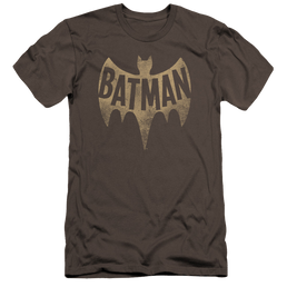 Batman - Classic TV Series Vintage Logo - Men's Premium Slim Fit T-Shirt Men's Premium Slim Fit T-Shirt Batman   