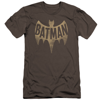 Batman - Classic TV Series Vintage Logo - Men's Premium Slim Fit T-Shirt Men's Premium Slim Fit T-Shirt Batman   