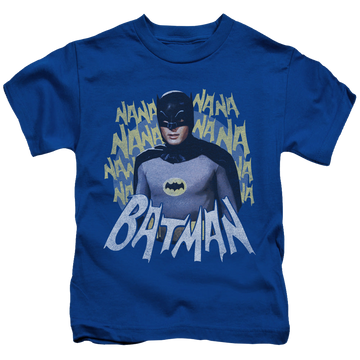Royal kid's t-shirt for ages 4 to 7 with Batman Classic TV Series Theme Song graphic