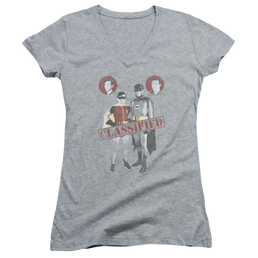 Batman - Classic TV Series Classified - Juniors V-Neck T-Shirt Juniors V-Neck T-Shirt Batman   
