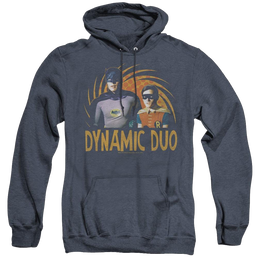 Batman Classic Tv Series Dynamic - Heather Pullover Hoodie Heather Pullover Hoodie Batman   
