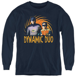 Batman Classic Tv Series Dynamic - Youth Long Sleeve T-Shirt Youth Long Sleeve T-Shirt Batman   