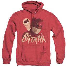 Batman Classic Tv Series Bat Signal - Heather Pullover Hoodie Heather Pullover Hoodie Batman   