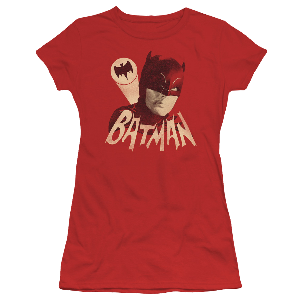 Batman - Classic TV Series Bat Signal - Juniors T-Shirt Juniors T-Shirt Batman   