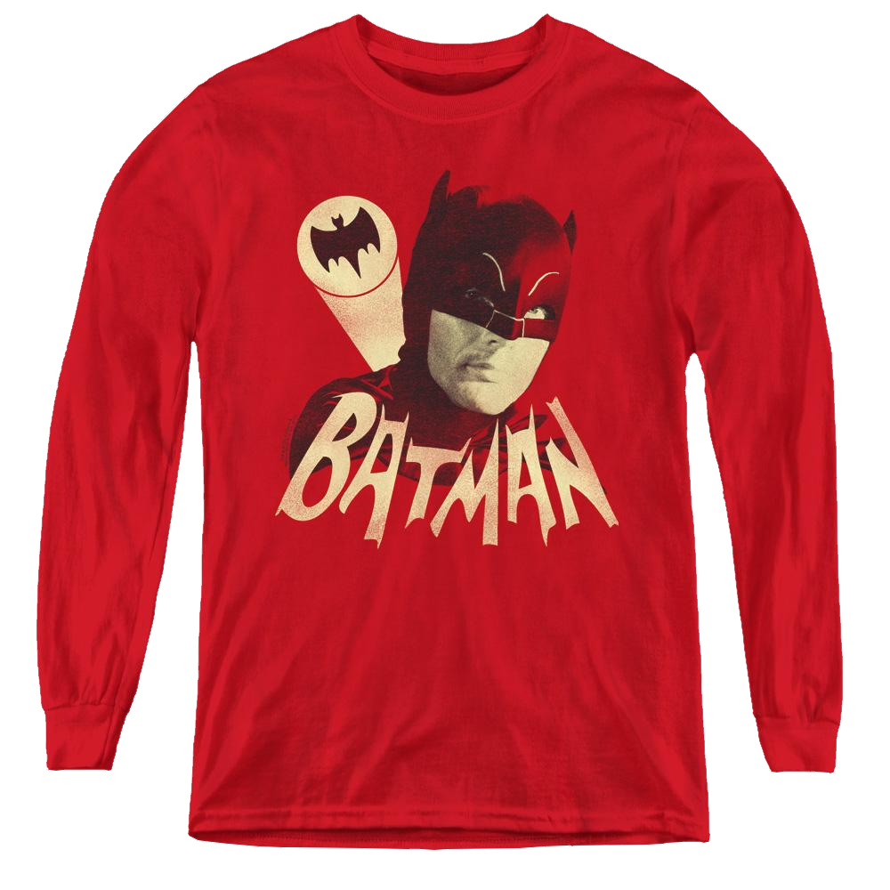 Batman Classic Tv Series Bat Signal - Youth Long Sleeve T-Shirt Youth Long Sleeve T-Shirt Batman   