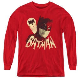 Batman Classic Tv Series Bat Signal - Youth Long Sleeve T-Shirt Youth Long Sleeve T-Shirt Batman   