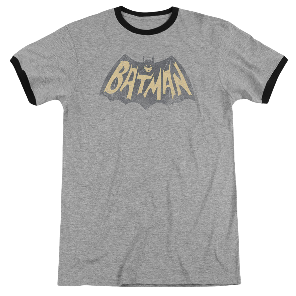 Batman - Classic TV Series Show Logo - Men's Ringer T-Shirt Men's Ringer T-Shirt Batman   