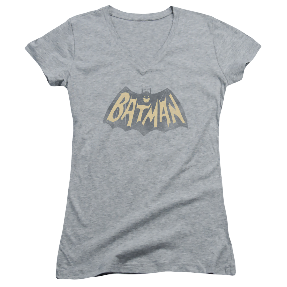 Batman - Classic TV Series Show Logo - Juniors V-Neck T-Shirt Juniors V-Neck T-Shirt Batman   