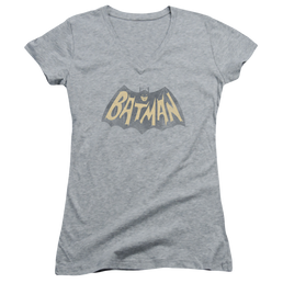 Batman - Classic TV Series Show Logo - Juniors V-Neck T-Shirt Juniors V-Neck T-Shirt Batman   