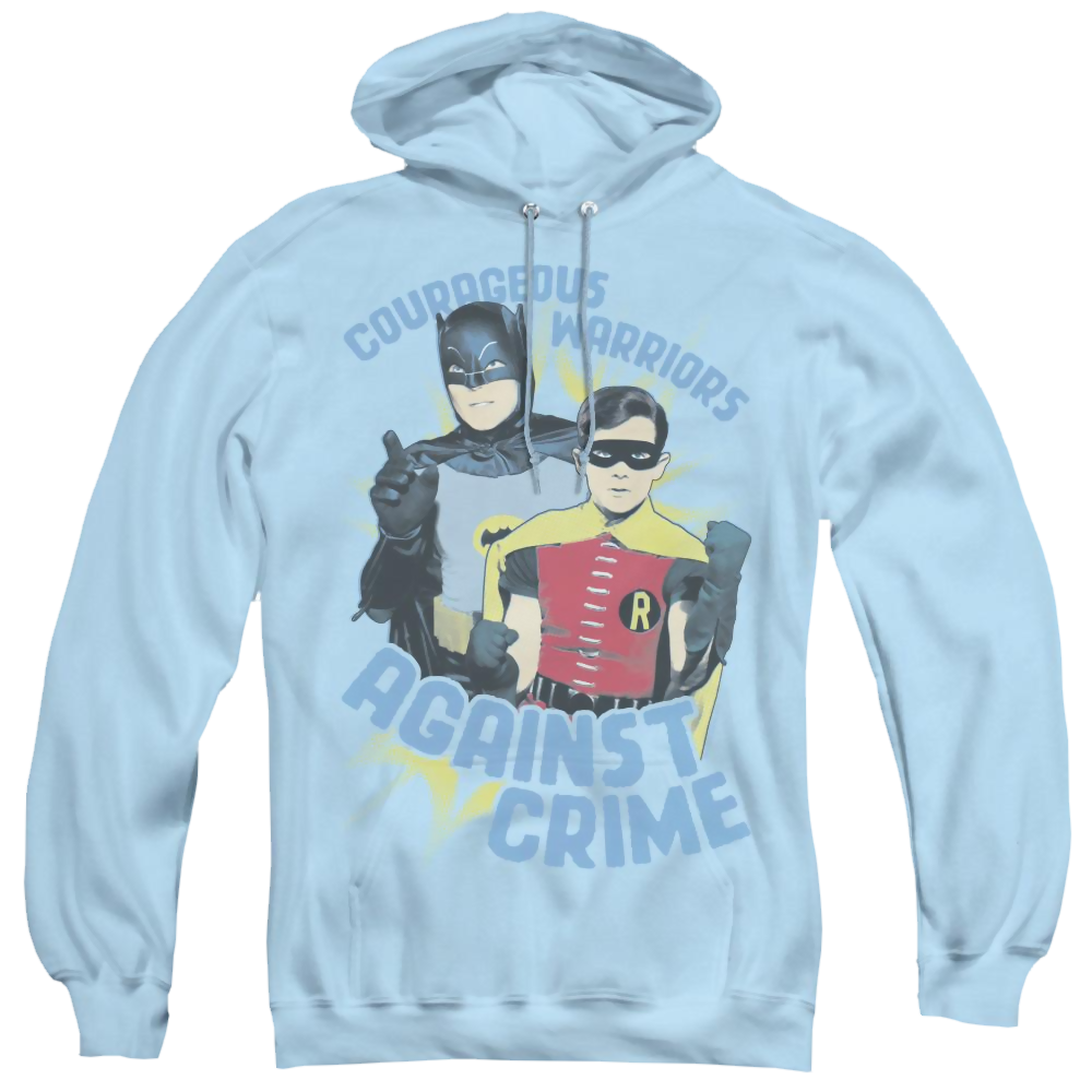 Batman Classic Tv Series Courageous Warriors - Pullover Hoodie Pullover Hoodie Batman   