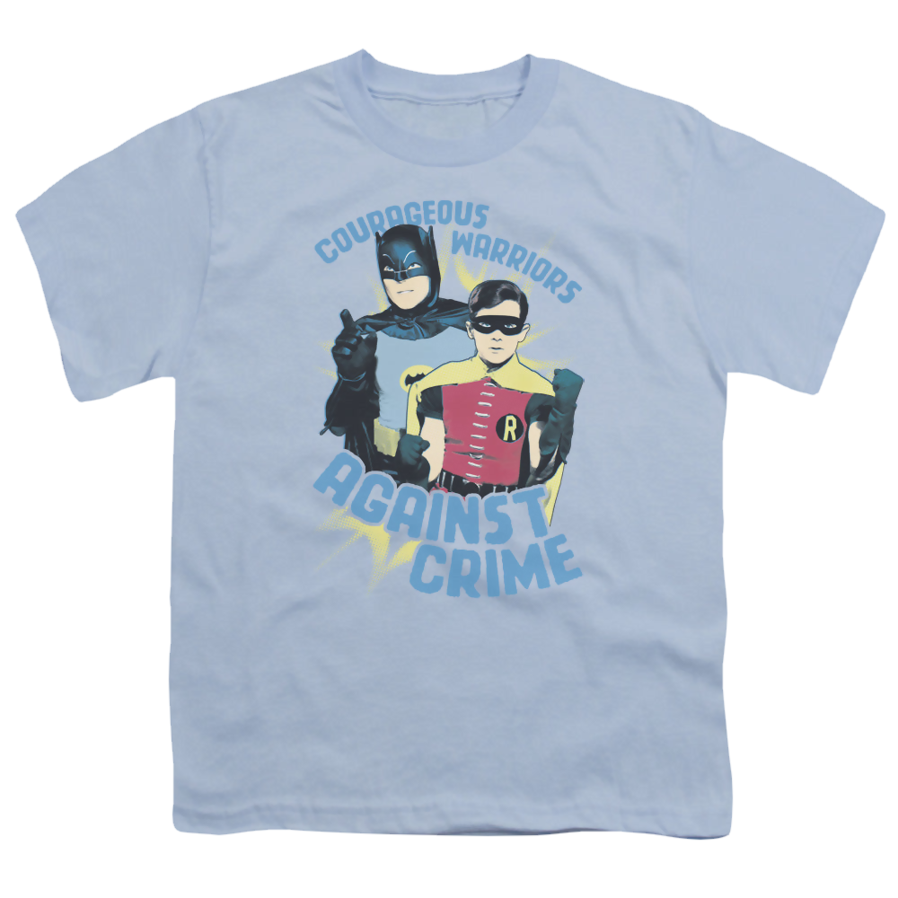 Batman Classic TV Series Courageous Warriors - Youth T-Shirt Youth T-Shirt (Ages 8-12) Batman   