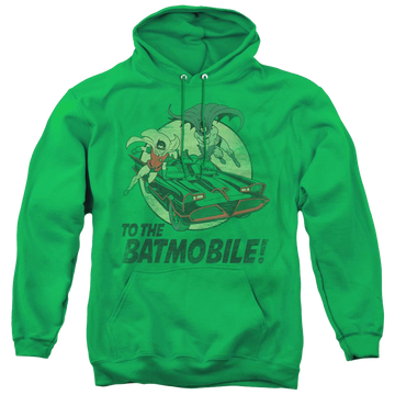 Batman Classic Tv Series To The Batmobile - Pullover Hoodie Pullover Hoodie Batman   