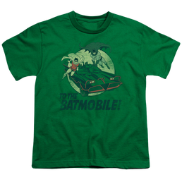 Batman Classic TV Series To The Batmobile - Youth T-Shirt Youth T-Shirt (Ages 8-12) Batman   