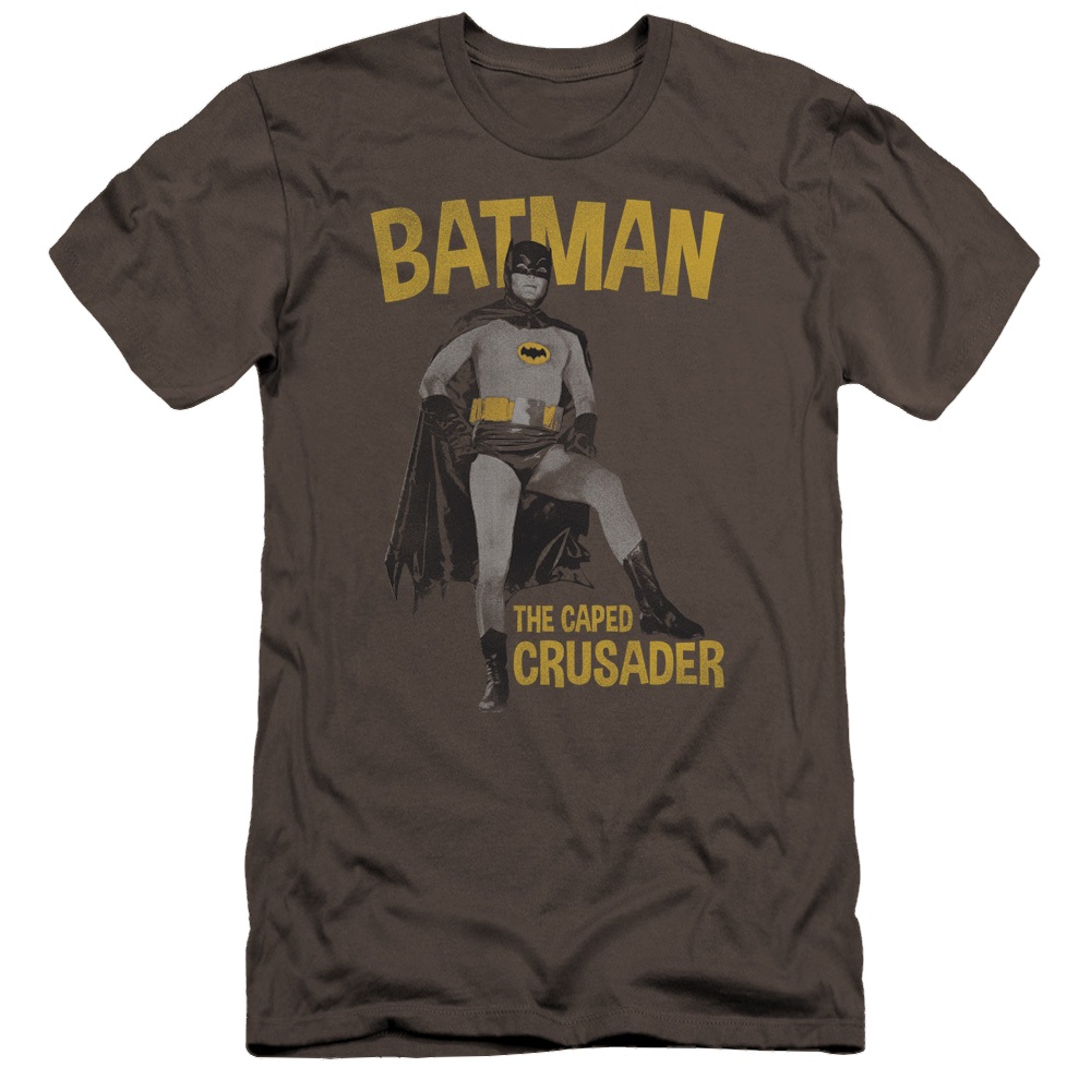 Batman - Classic TV Series Caped Crusader - Men's Premium Slim Fit T-Shirt Men's Premium Slim Fit T-Shirt Batman   
