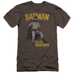 Batman - Classic TV Series Caped Crusader - Men's Premium Slim Fit T-Shirt Men's Premium Slim Fit T-Shirt Batman   